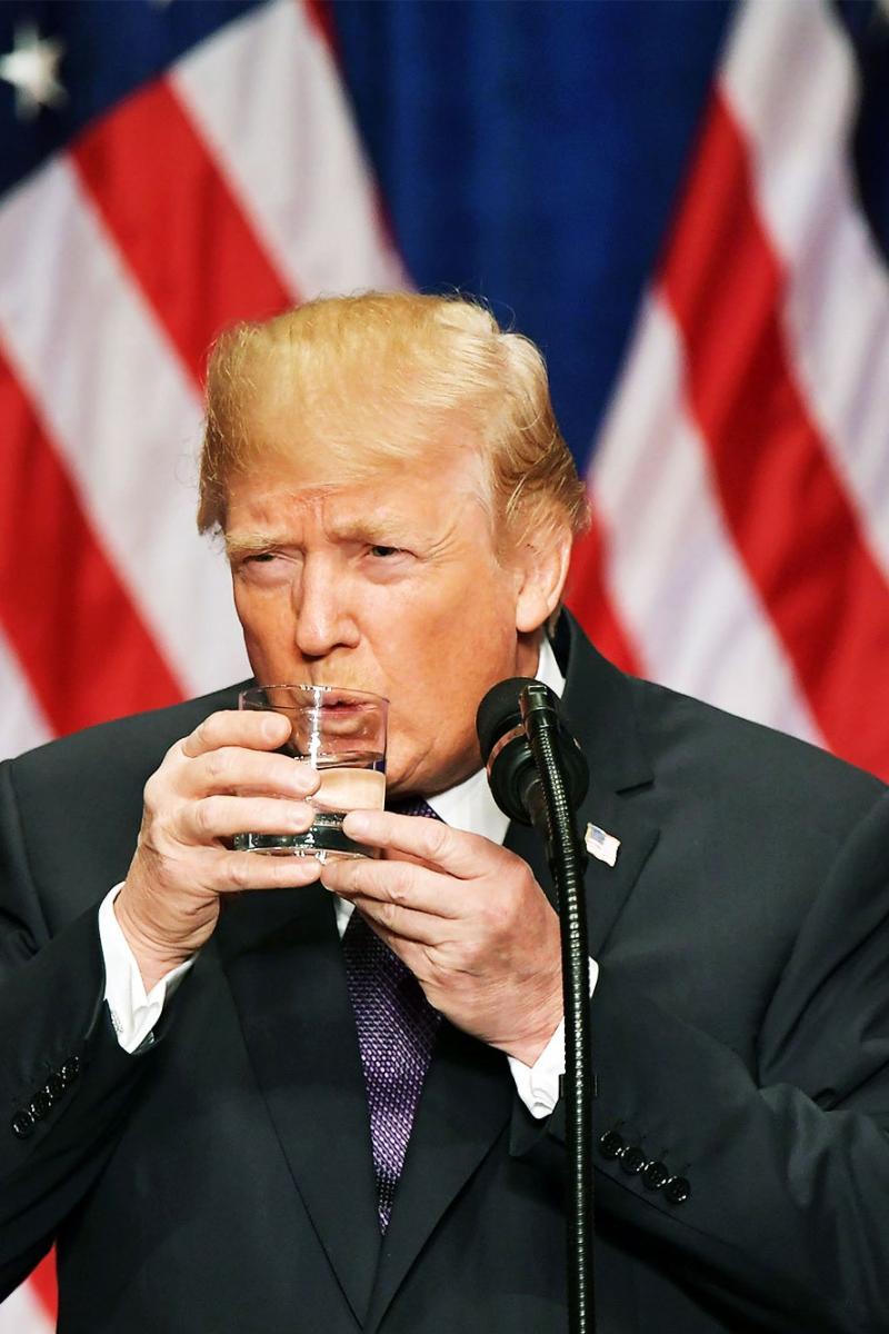 6. Trump doesn’t drink alcohol. His brother was an alcoholic and died because of his addiction in 1982.