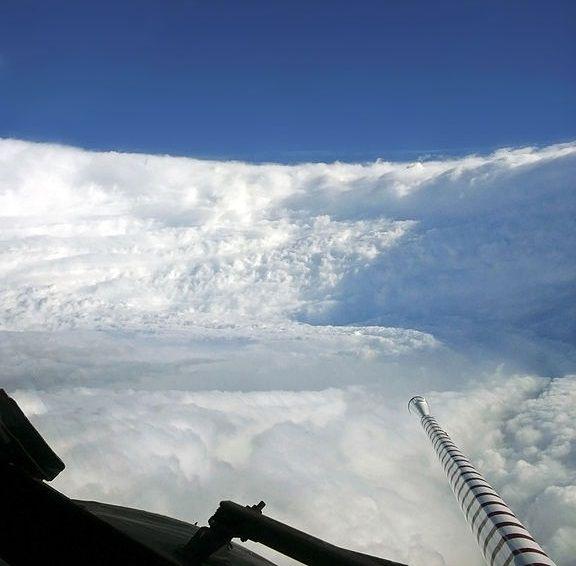 Picture Taken From Inside The Eye Of A Hurricane.