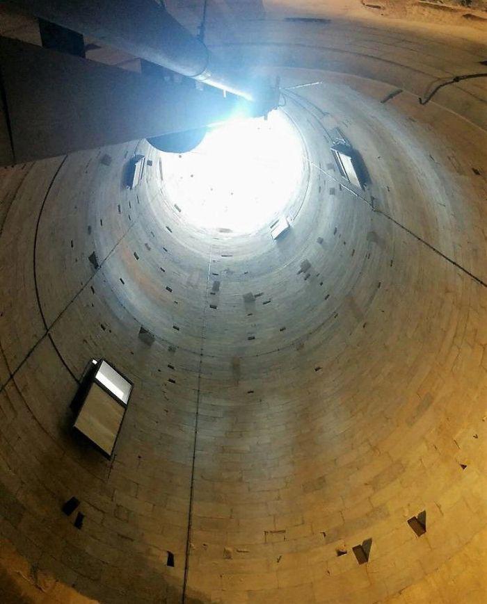 Inside The Leaning Tower Of Pisa.